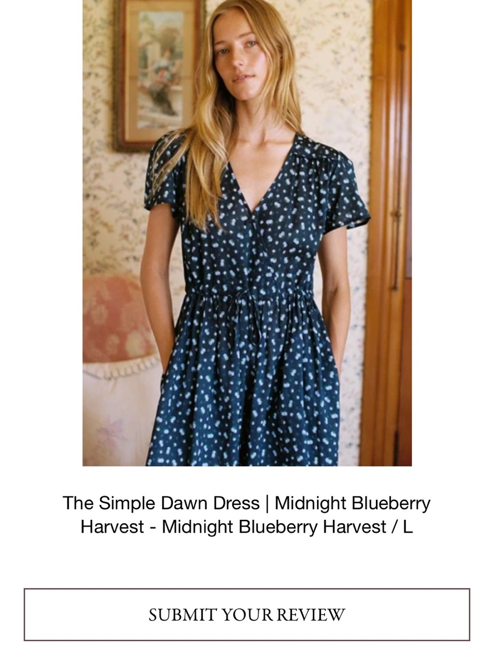 NWT Christy Dawn The Simple Dawn Dress in Midnight Blueberry Harvest - Picture 4 of 9